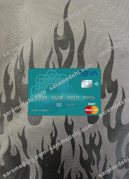 Argentina BBVA bank mastercard debit photolook front